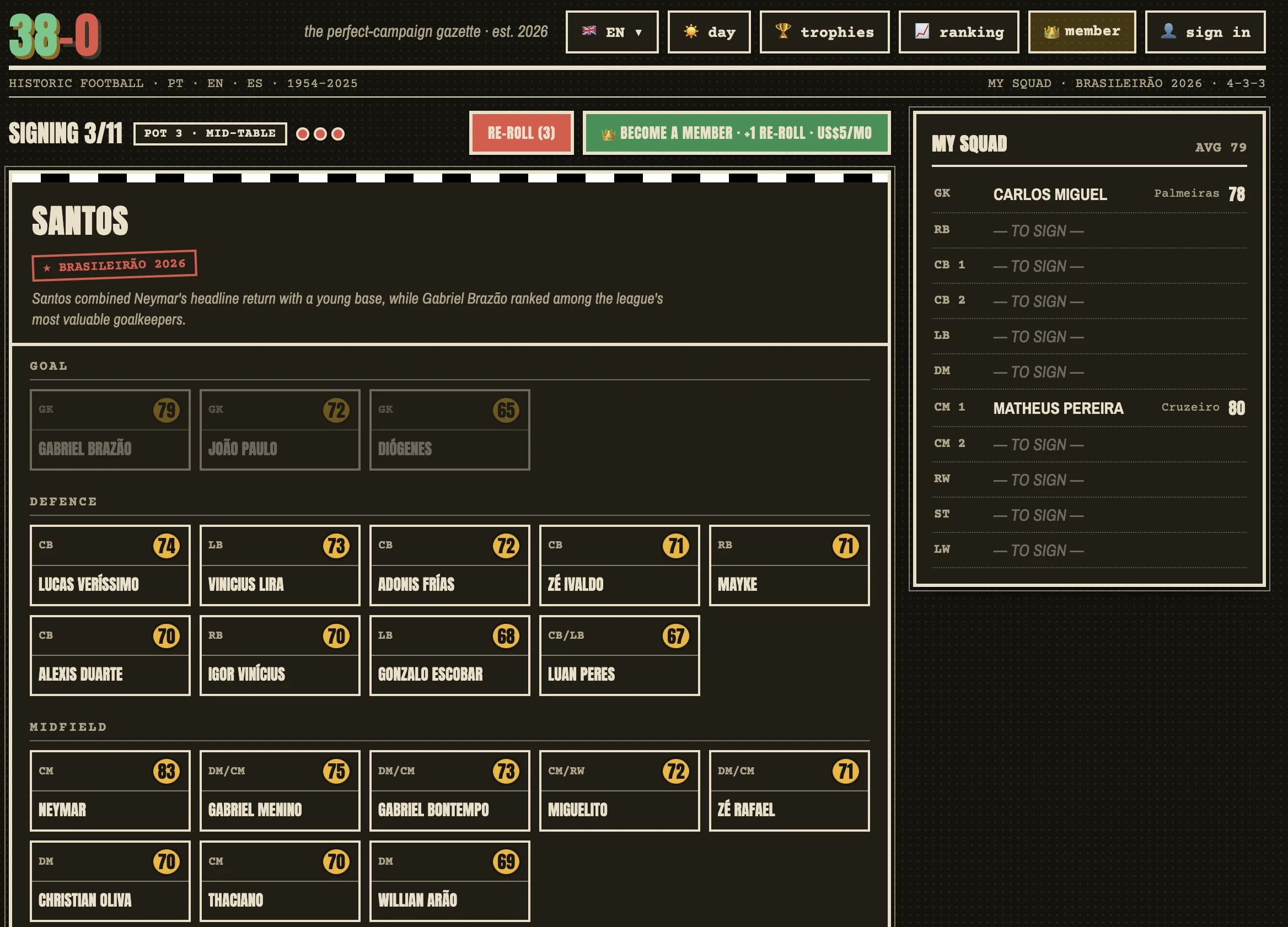 Screenshot of 38-0