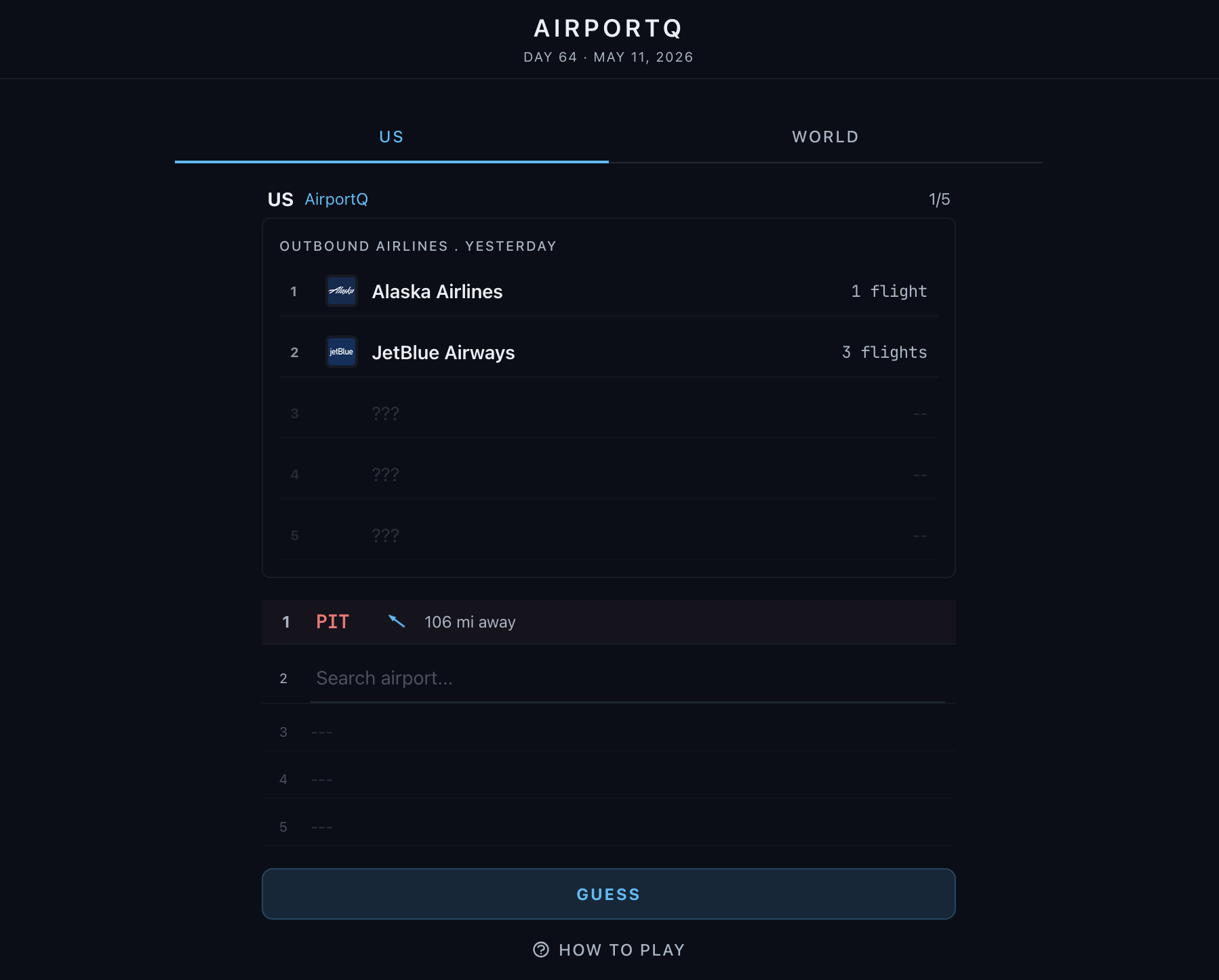 Screenshot of AirportQ