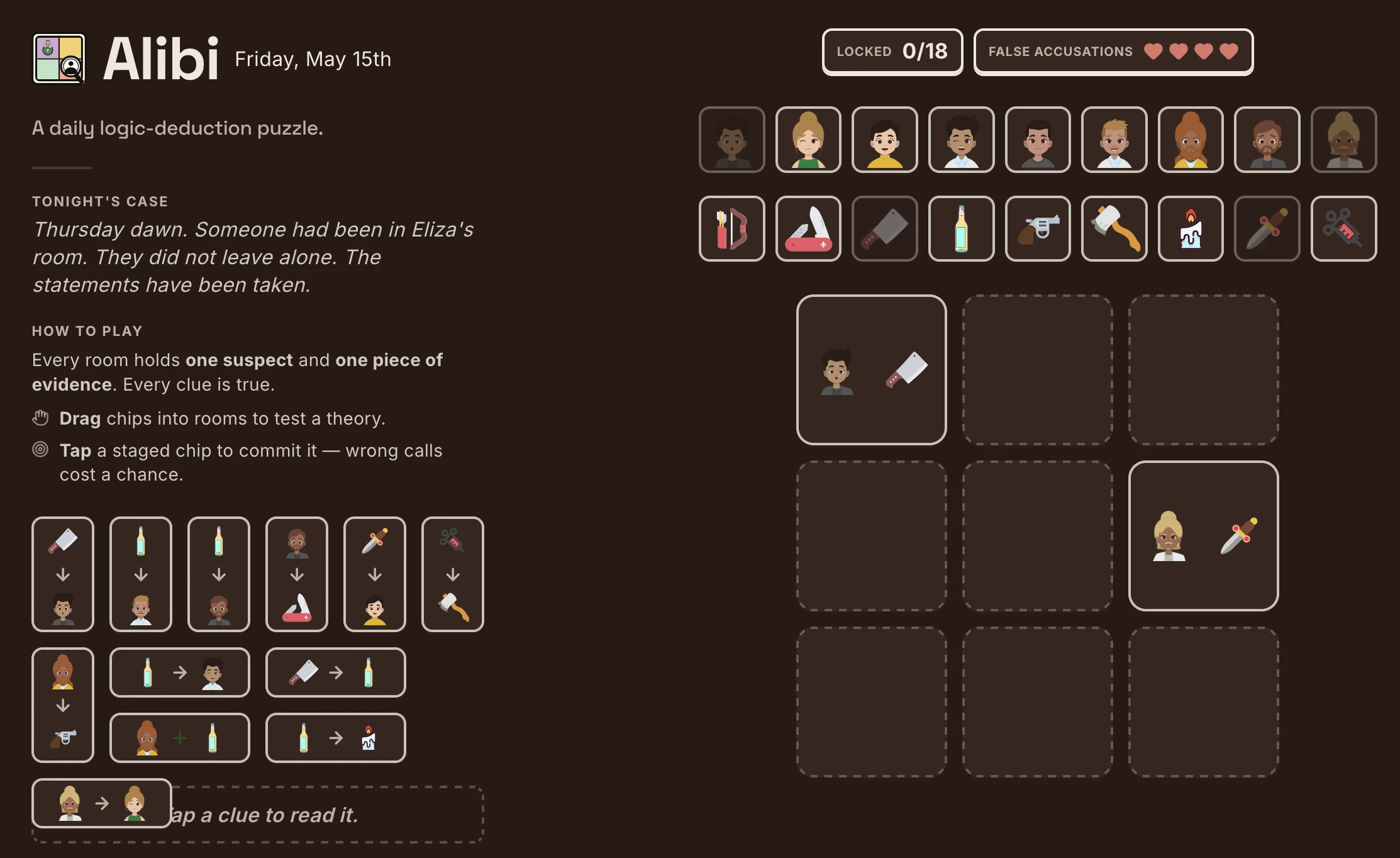 Screenshot of Alibi