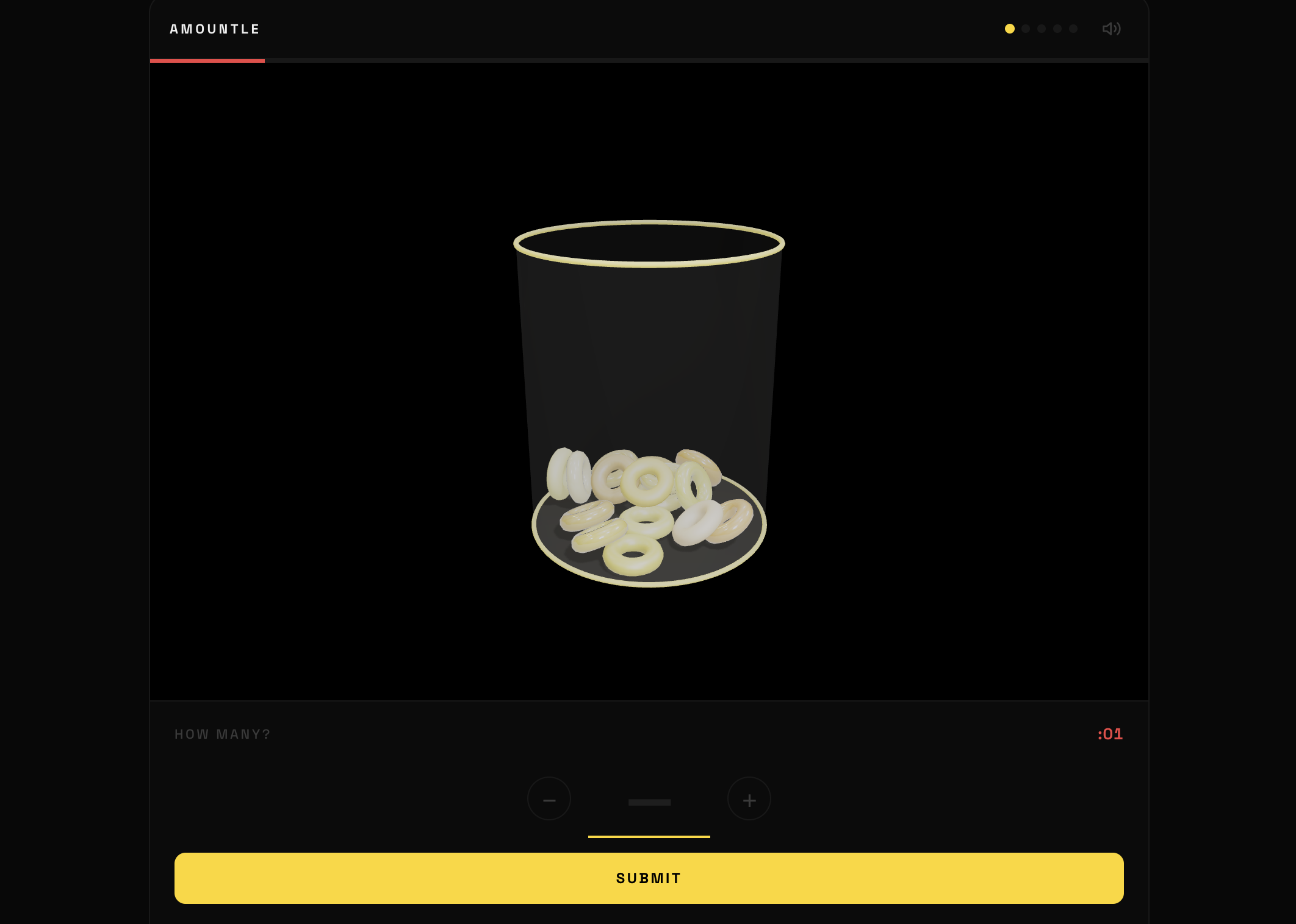 Screenshot of Amountle