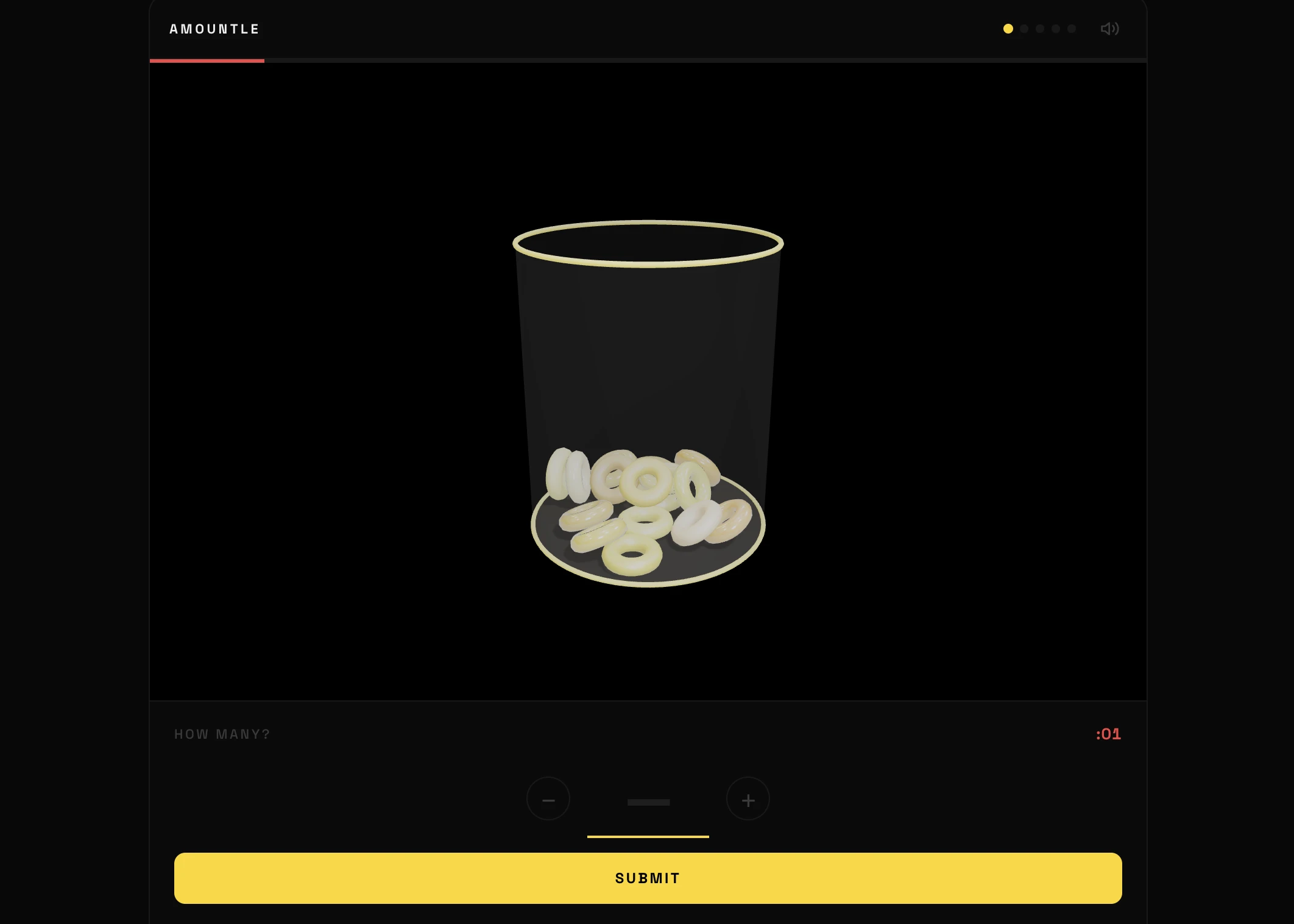 Screenshot of Amountle