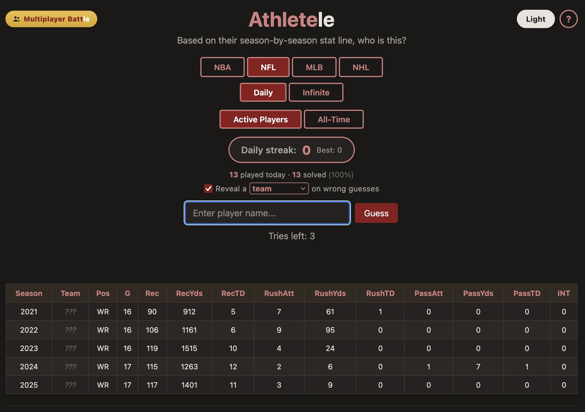 Screenshot of Athletele