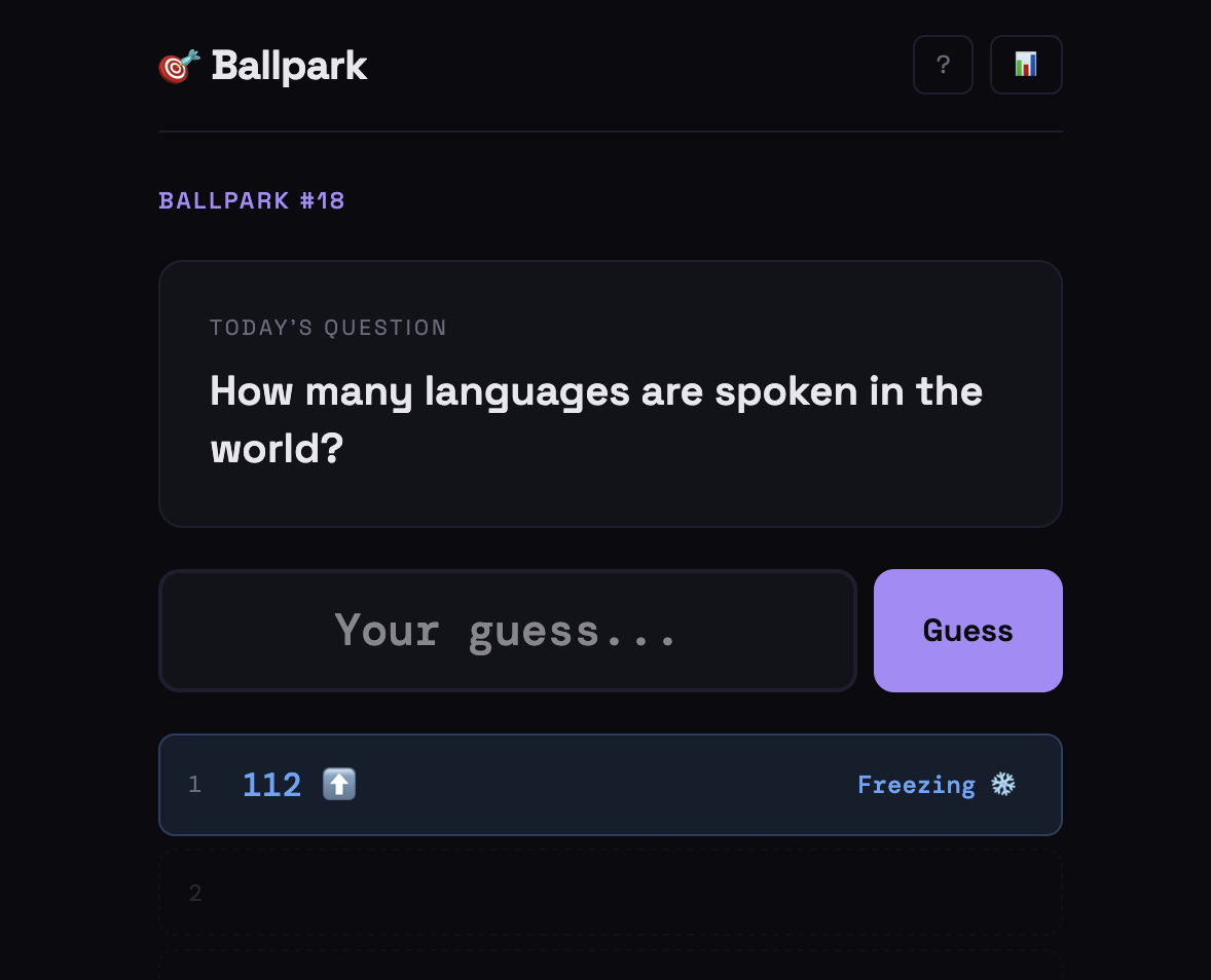 Screenshot of Ballpark