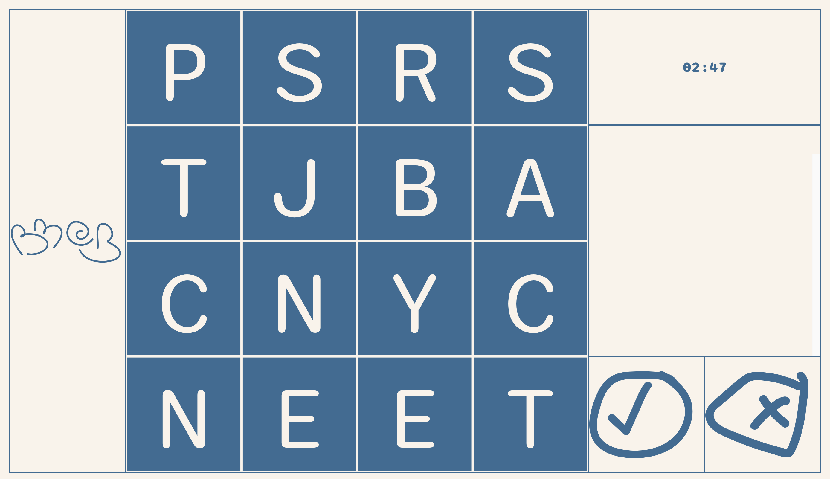 Screenshot of Beat Me at Boggle