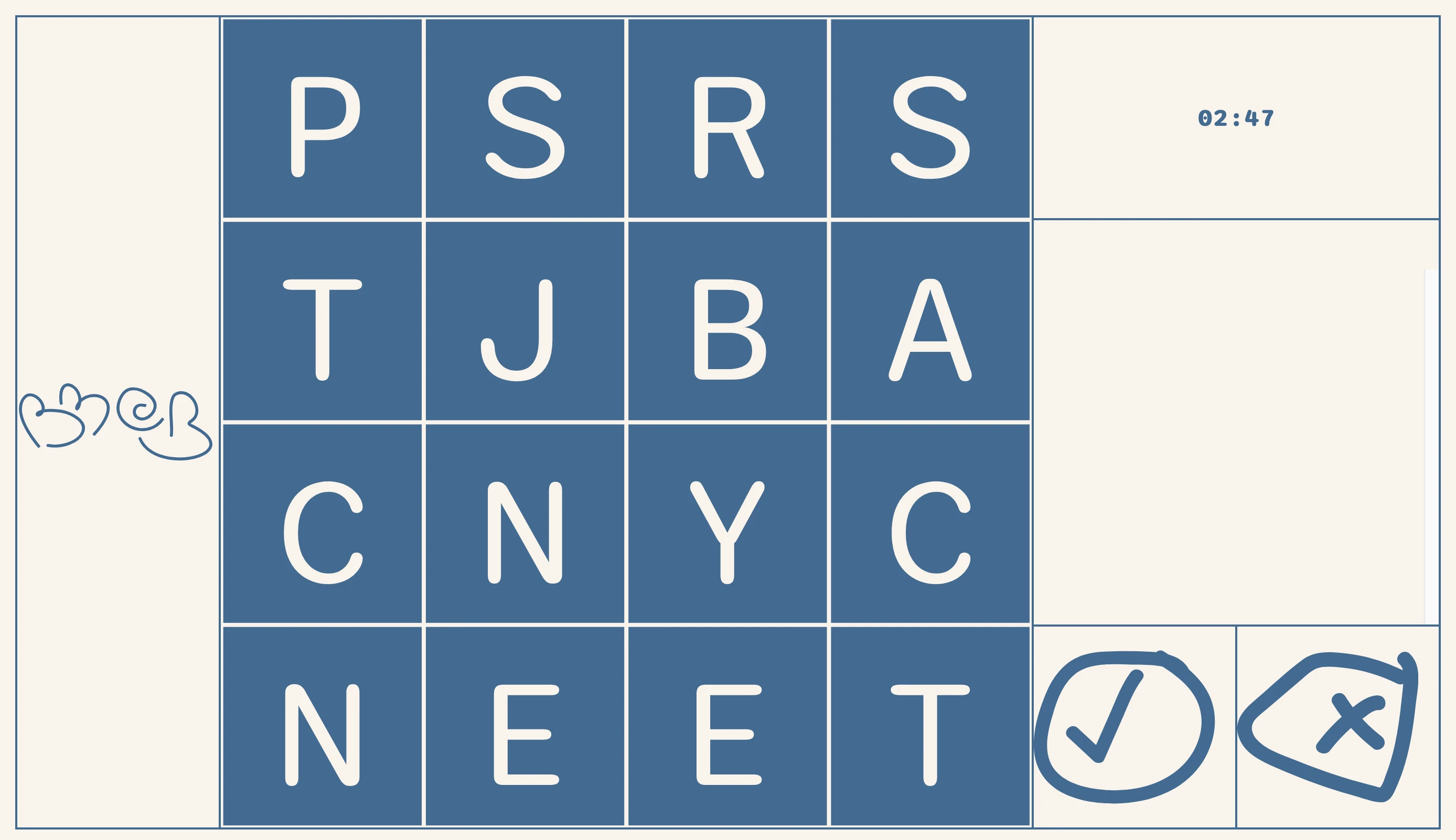 Screenshot of Beat Me at Boggle