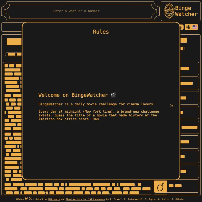 Screenshot of BingeWatcher