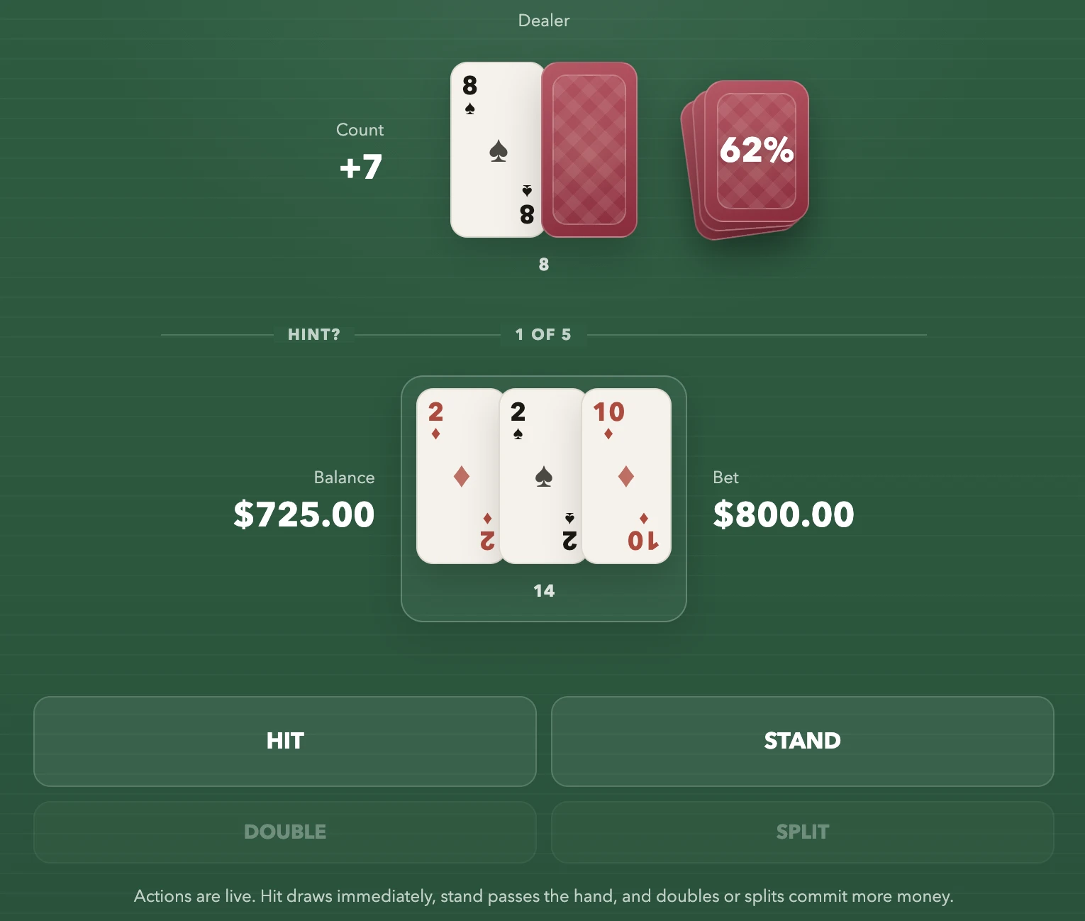 Screenshot of Blackjackle