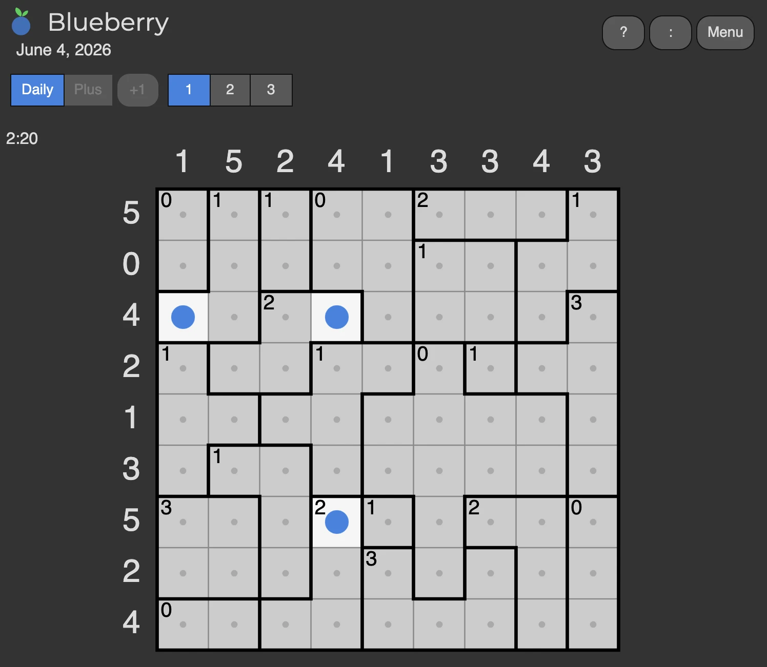 Screenshot of Blueberry