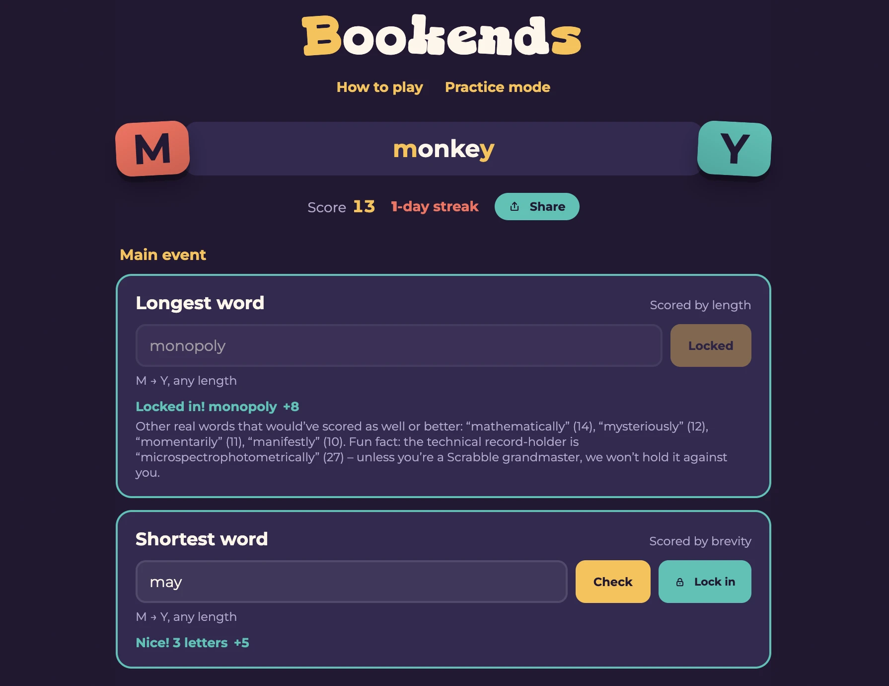 Screenshot of Bookends