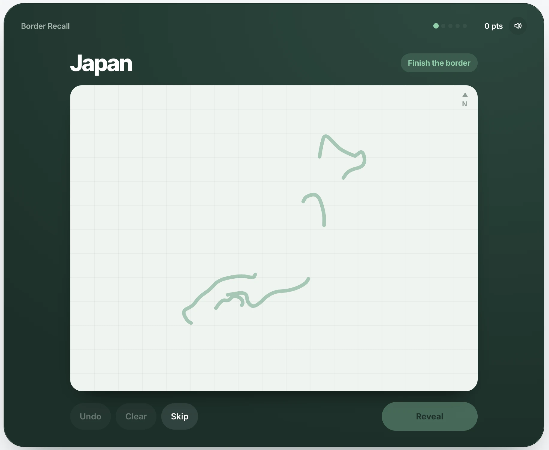 Screenshot of Border Recall