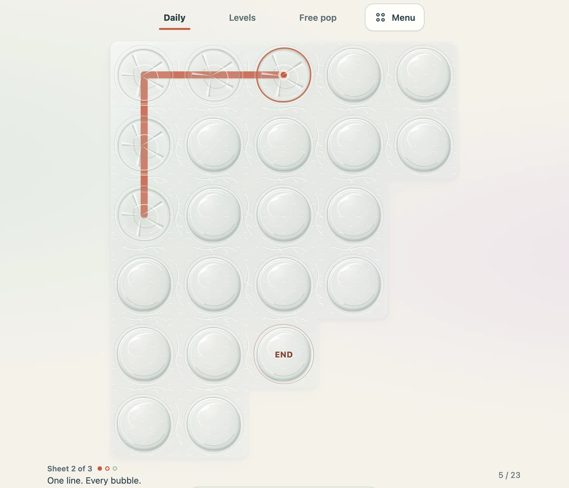 Screenshot of Bubble Thread