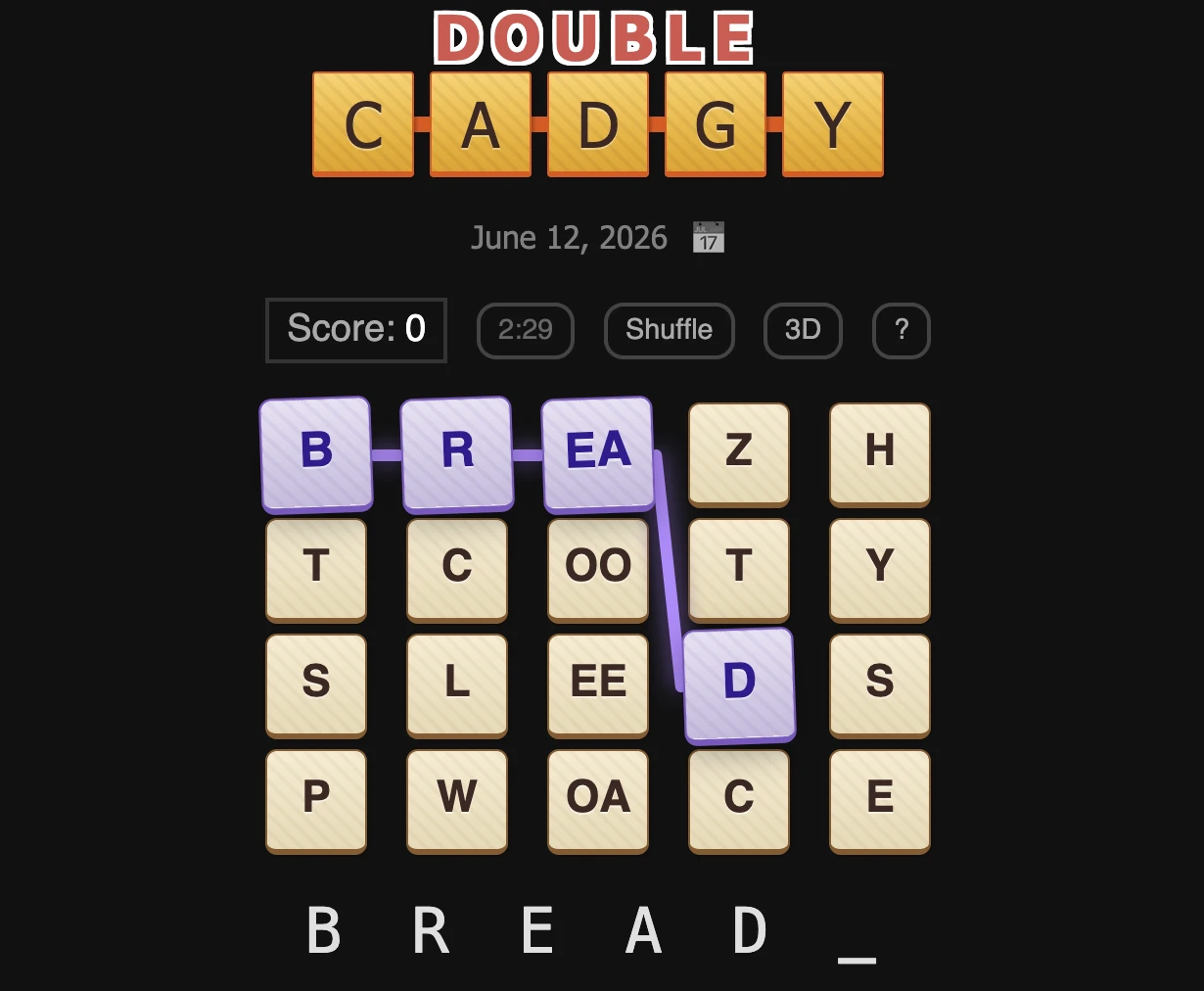 Screenshot of Cadgy