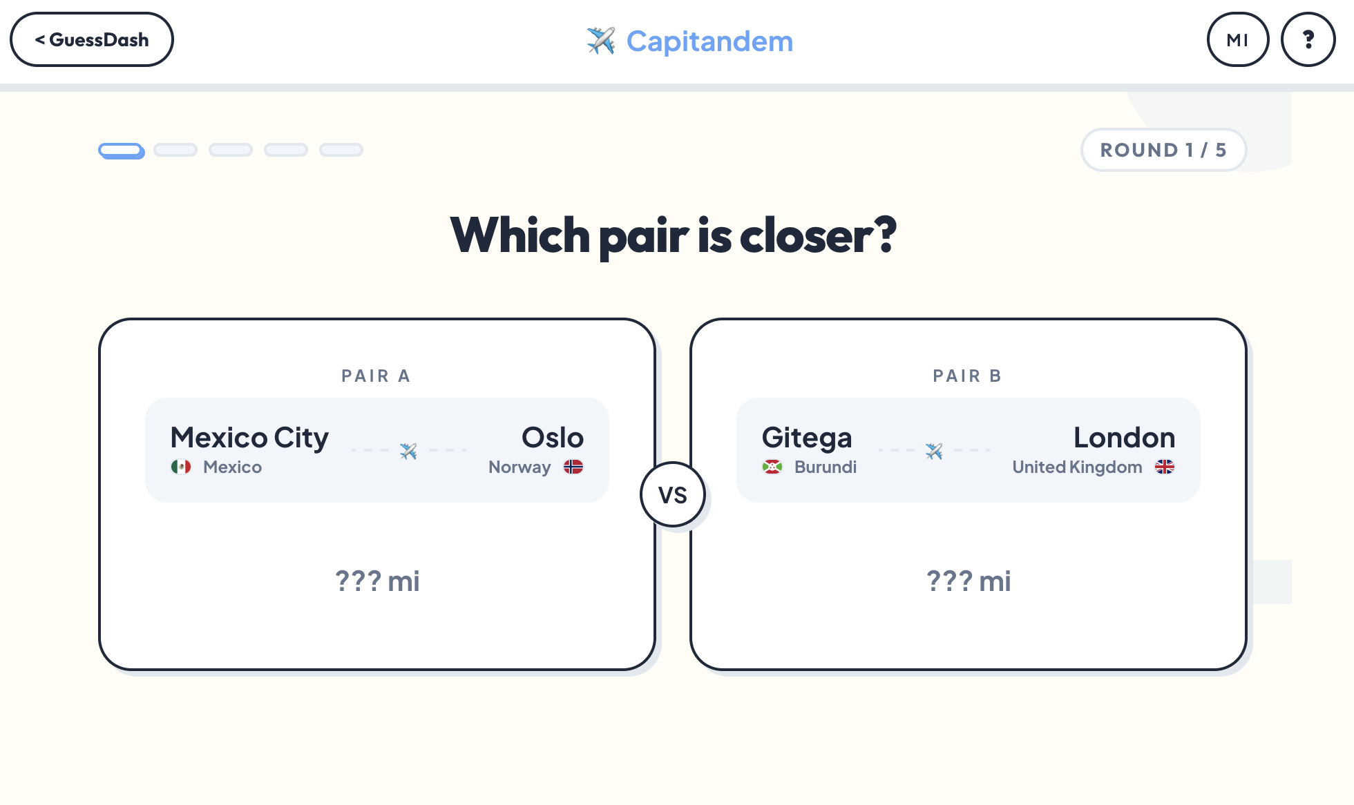 Screenshot of Capitandem