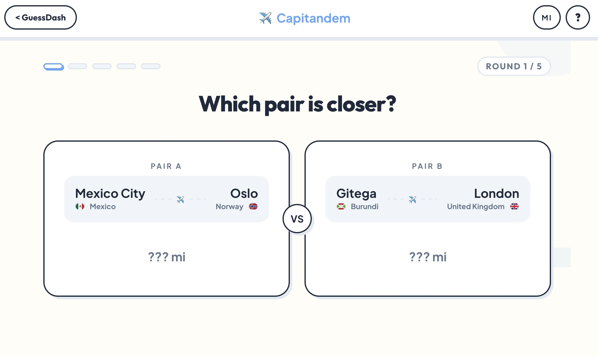 Screenshot of Capitandem
