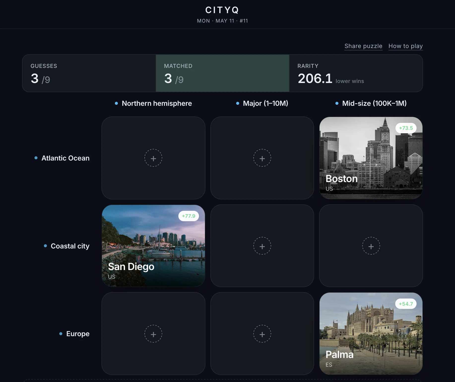 Screenshot of CityQ