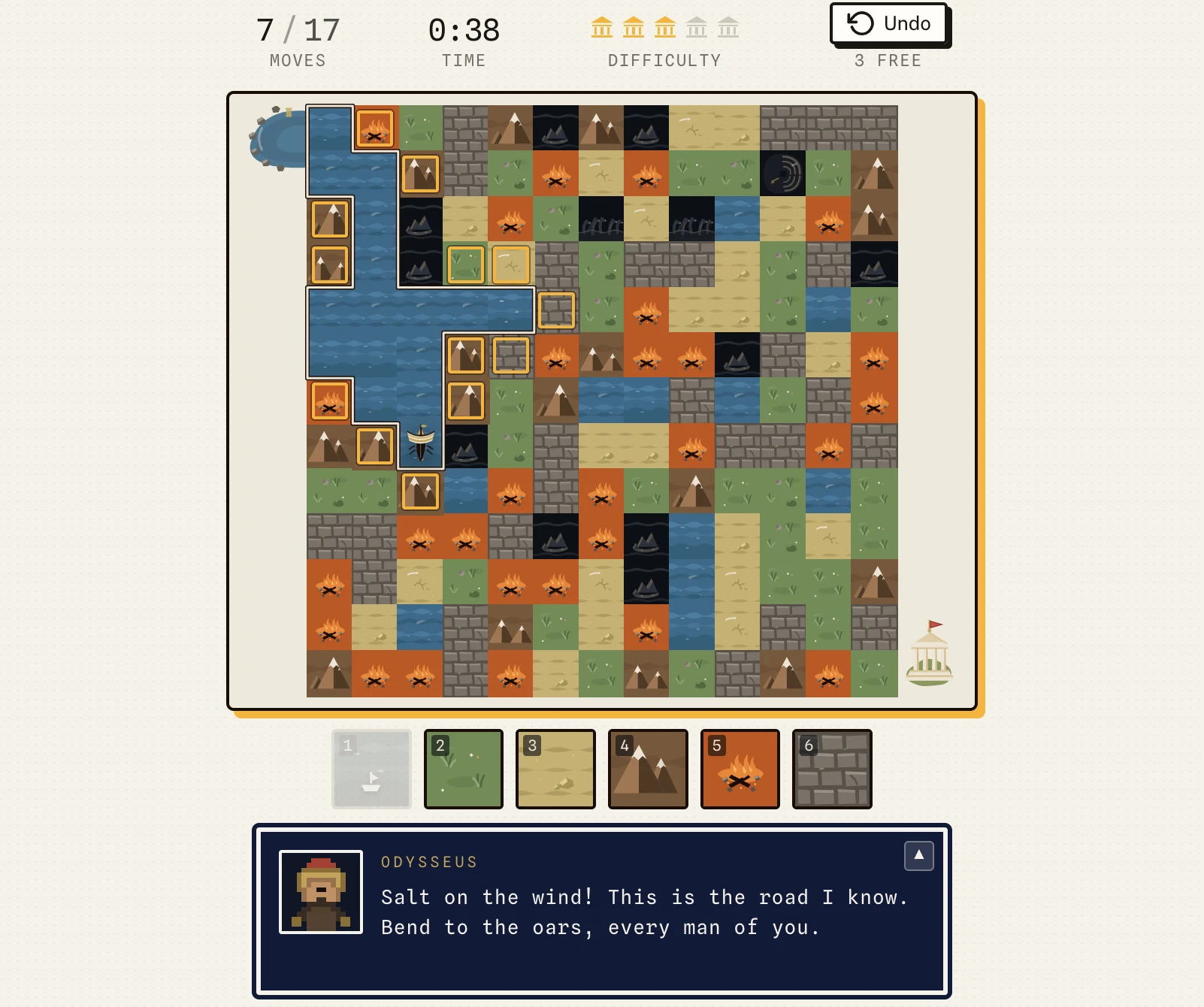 Screenshot of Color Flood: Odyssey