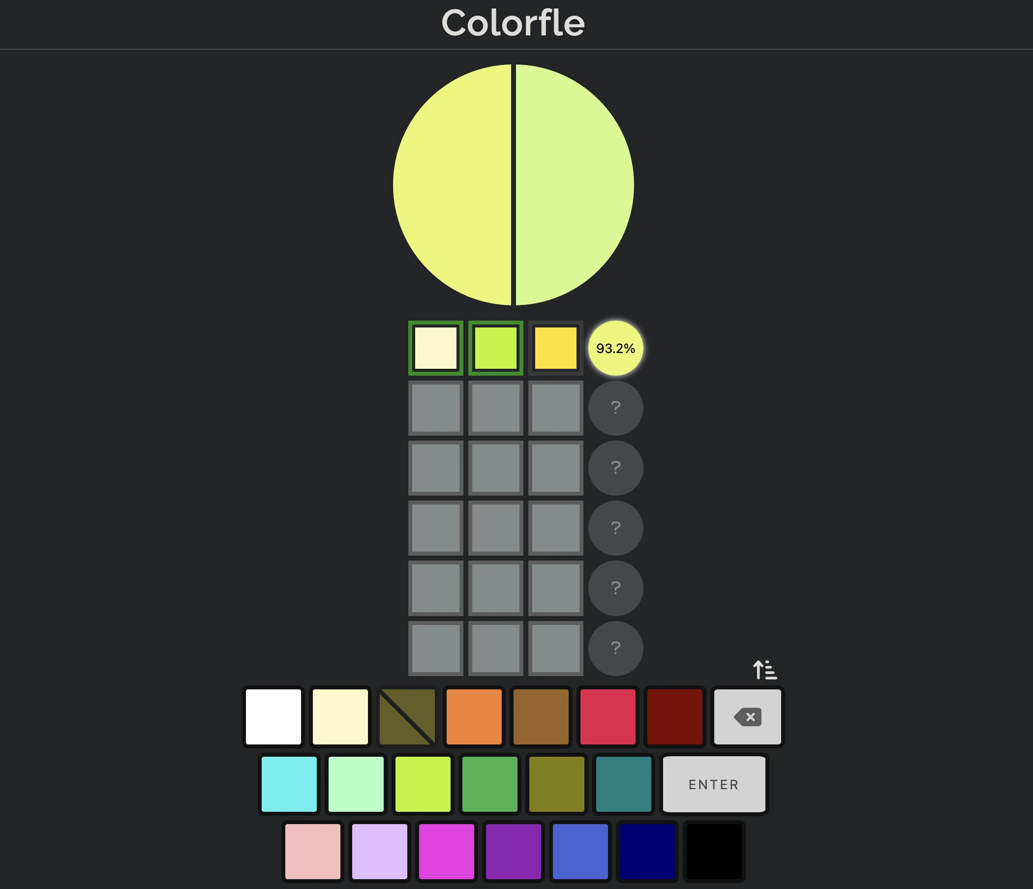 Screenshot of Colorfle