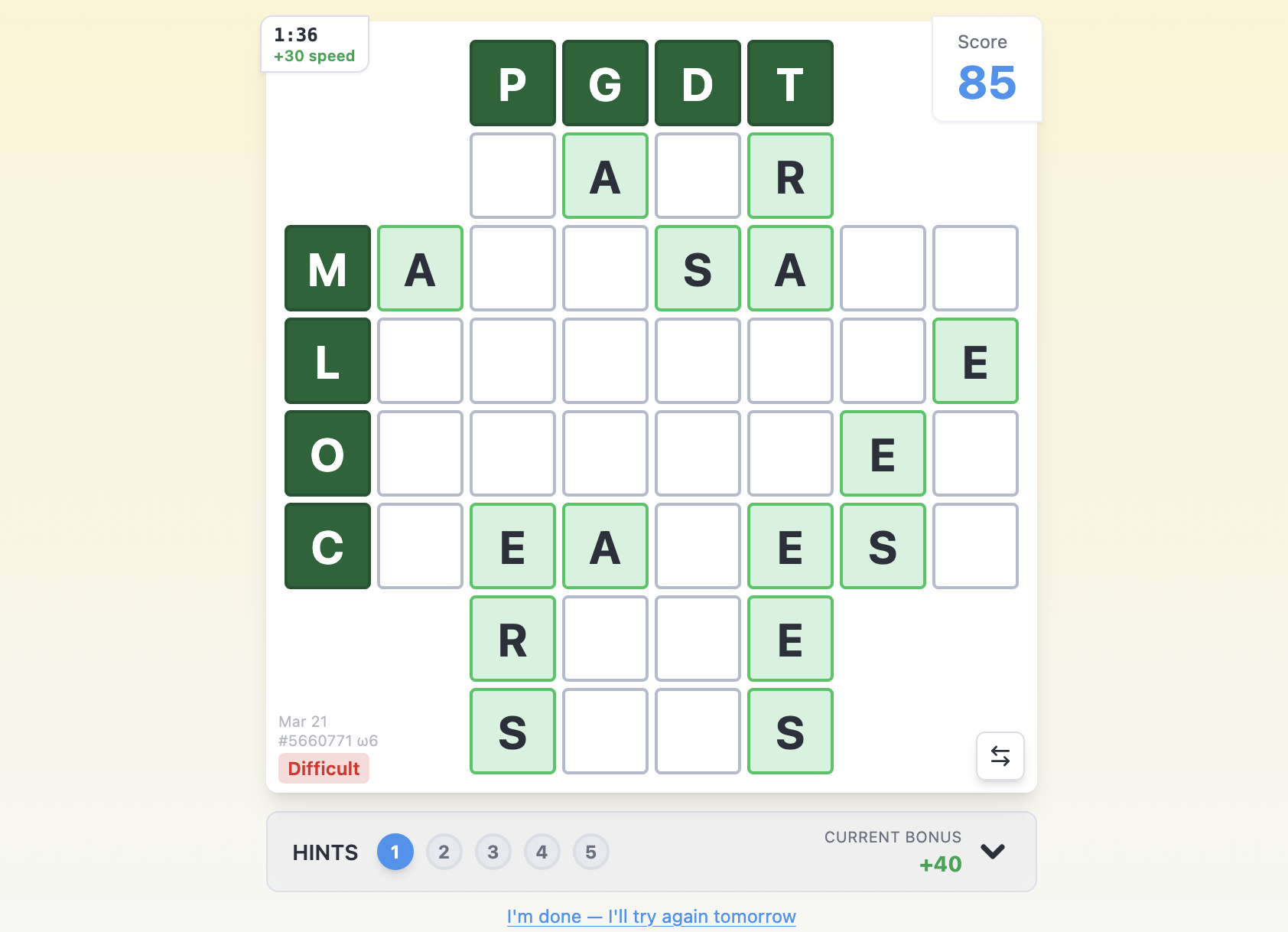 Screenshot of CrossEights
