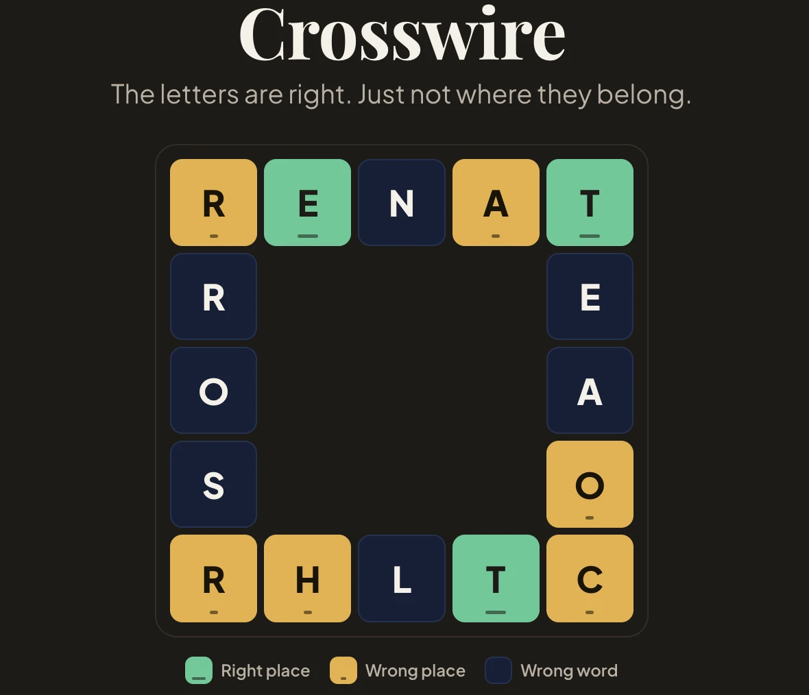Screenshot of Crosswire