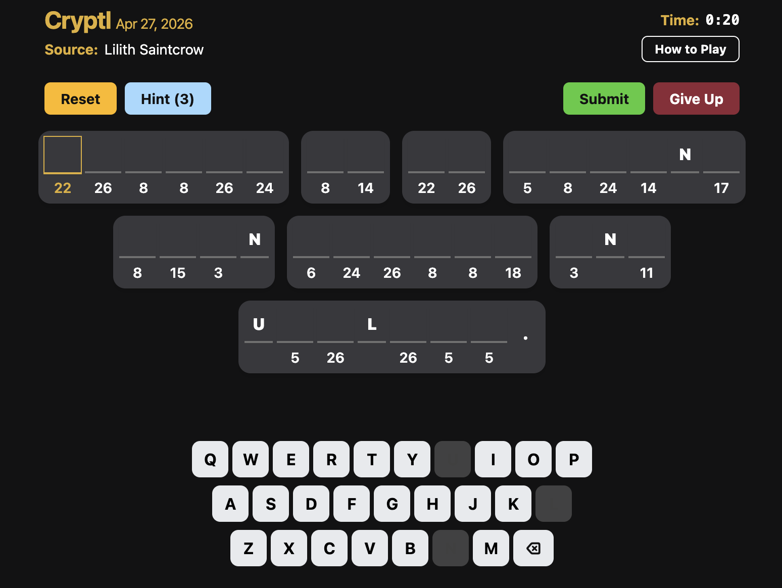 Screenshot of Cryptl