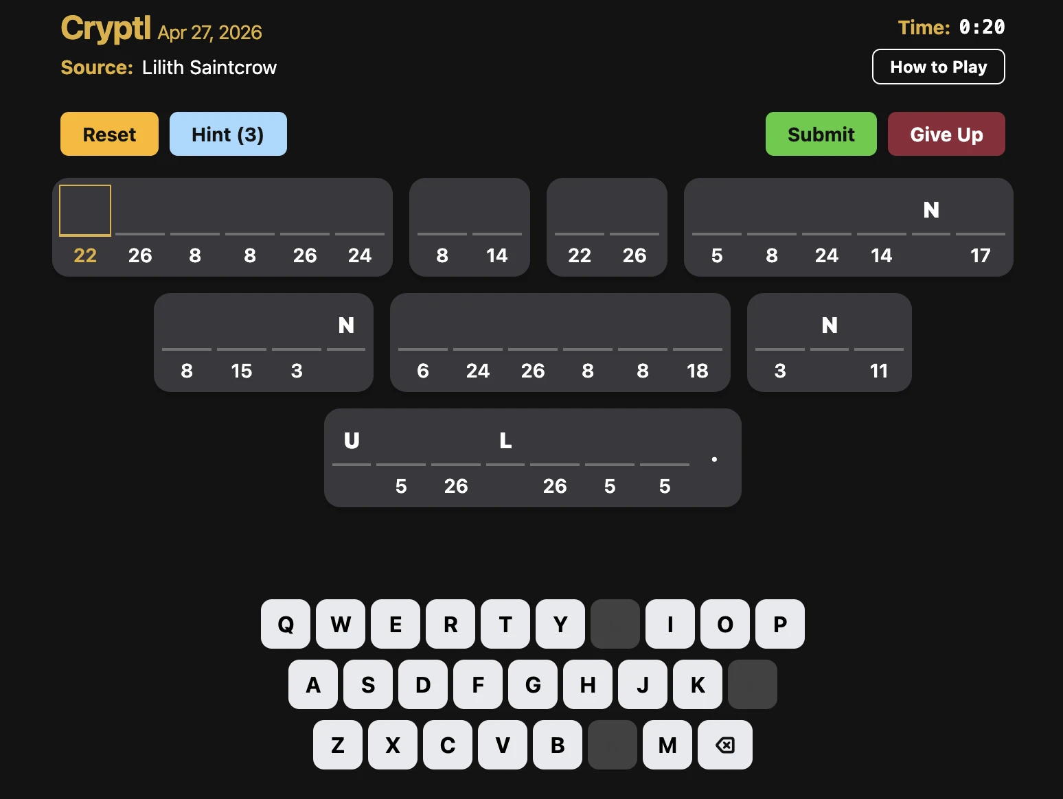 Screenshot of Cryptl