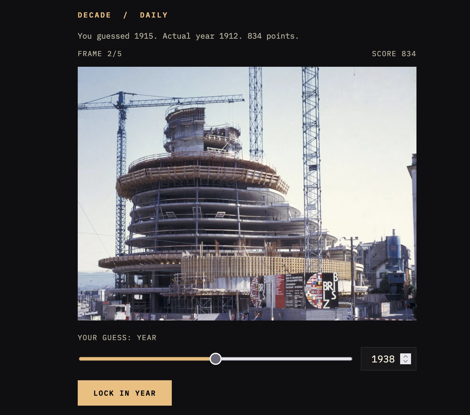 Screenshot of Decade