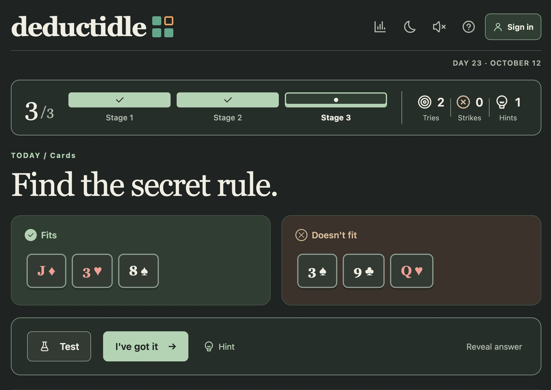 Screenshot of Deductidle