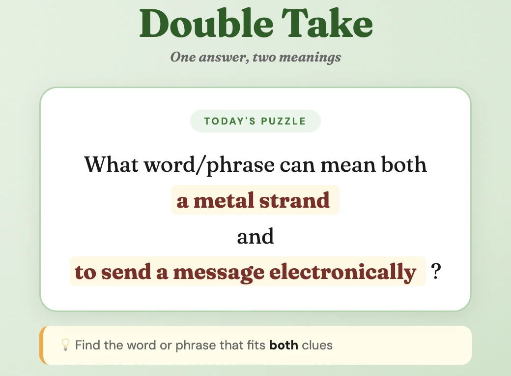 Screenshot of Double Take