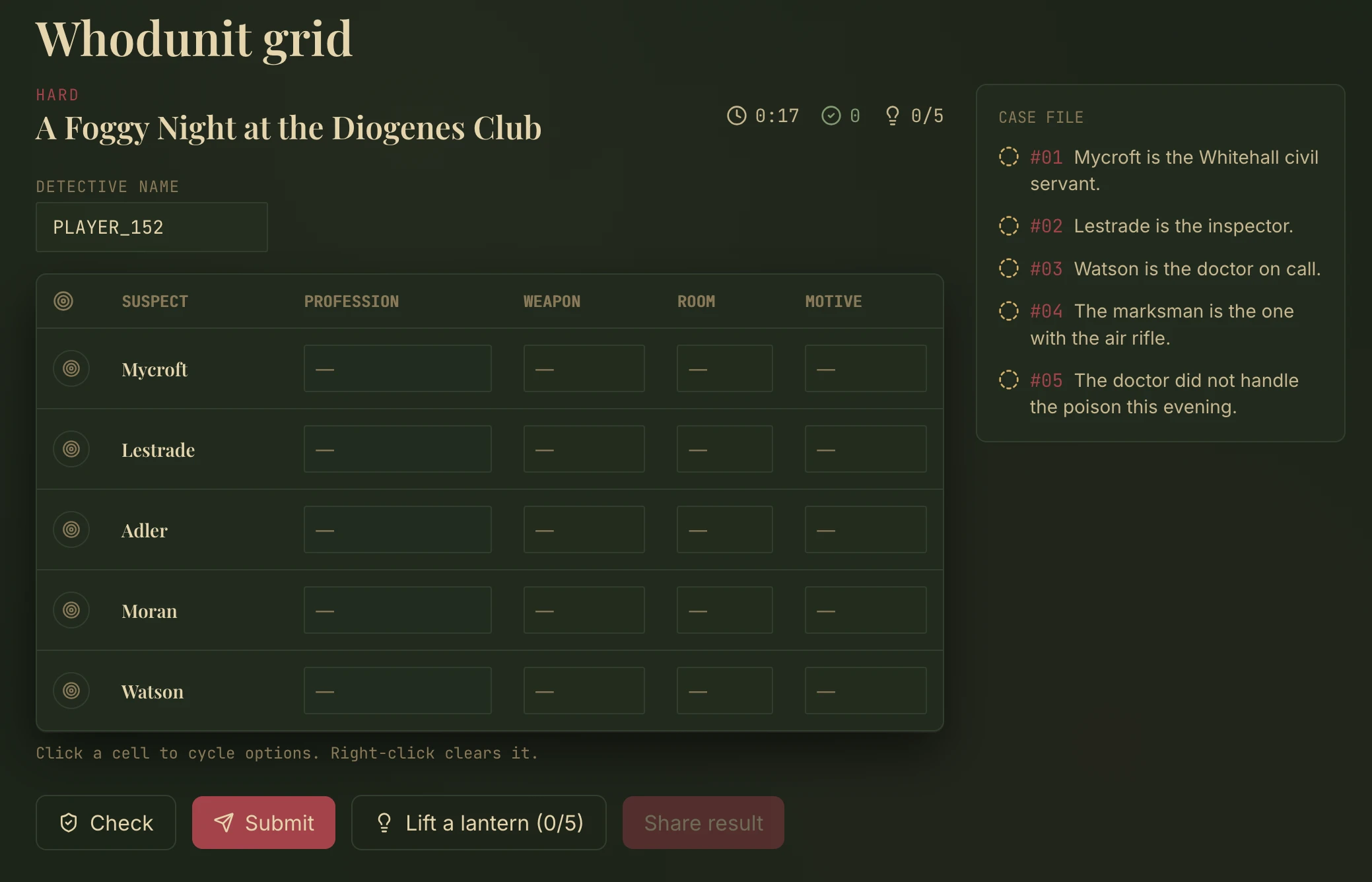 Screenshot of EveryClue