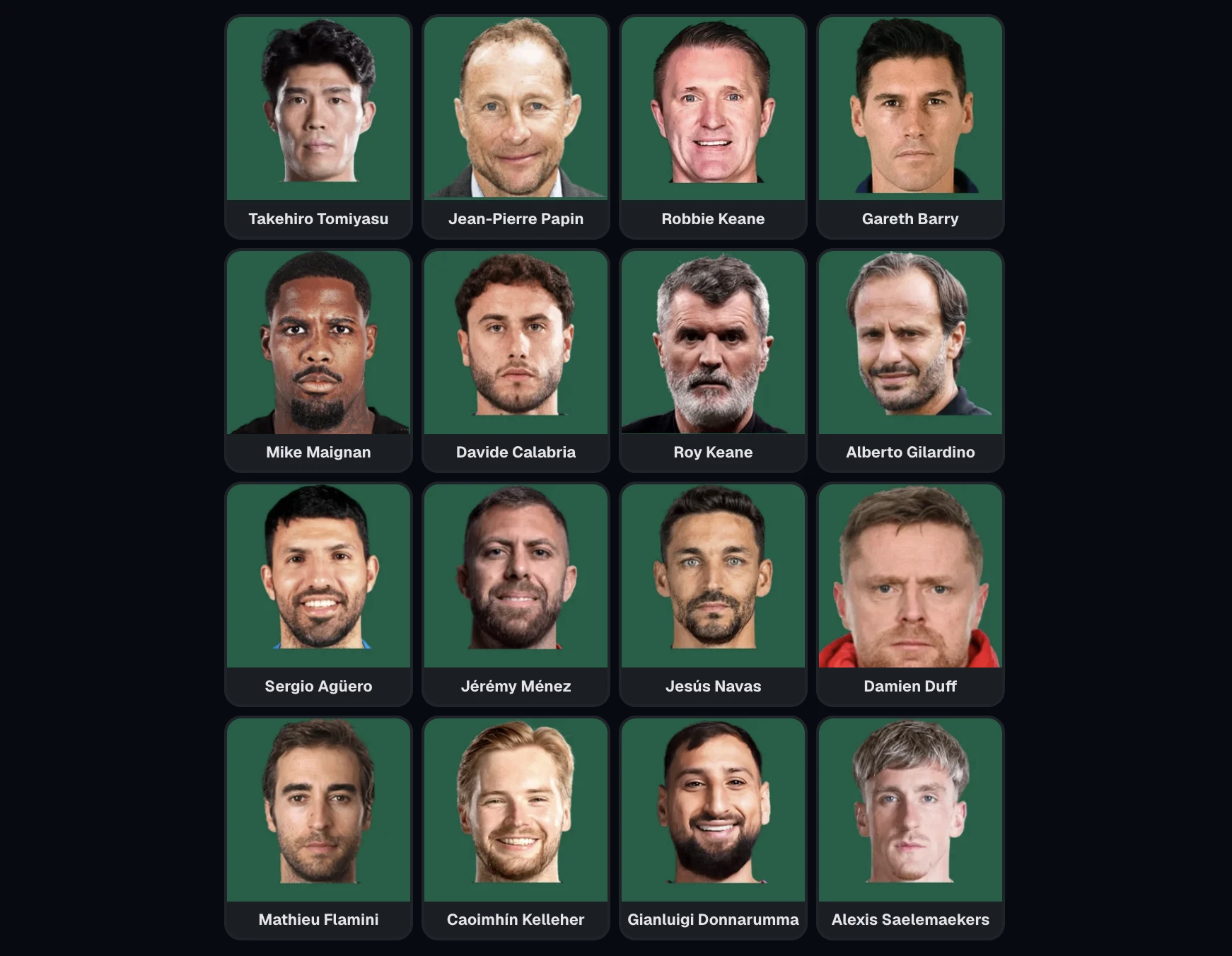 Screenshot of Football Connections