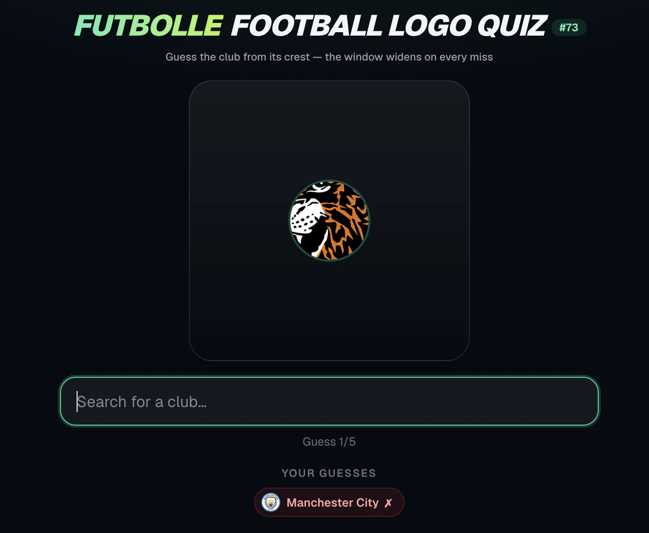 Screenshot of Football Logo Quiz