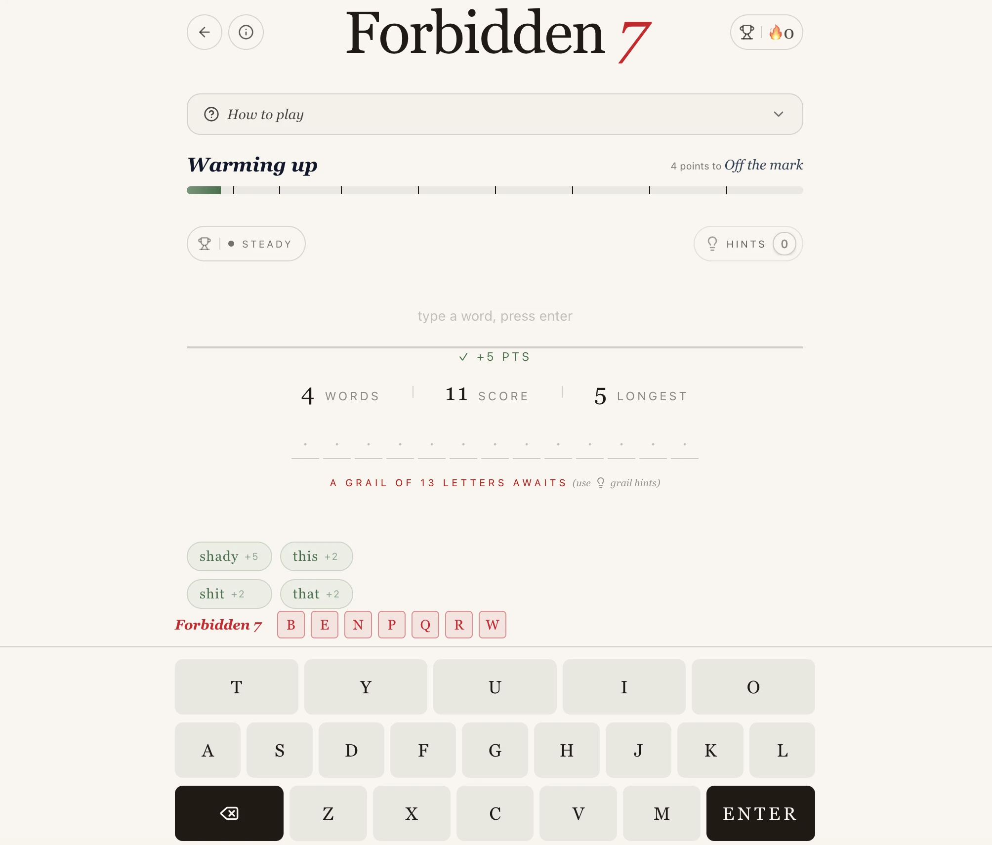 Screenshot of Forbidden 7