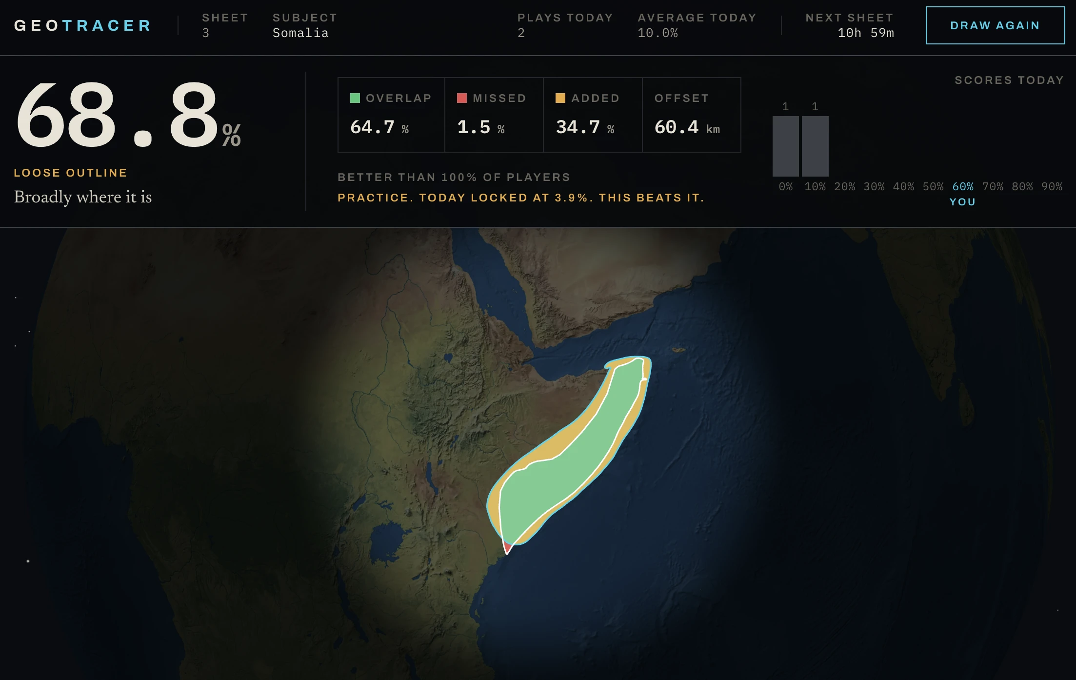 Screenshot of GeoTracer