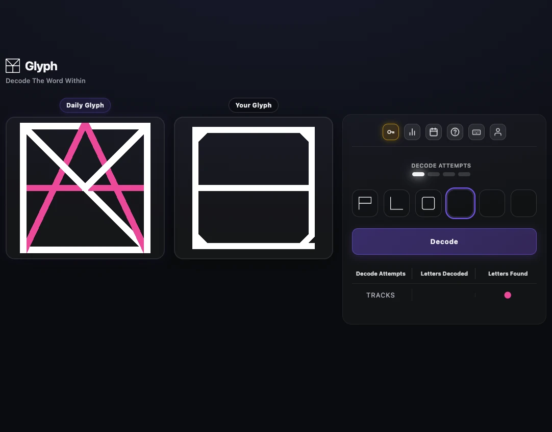 Screenshot of Glyph