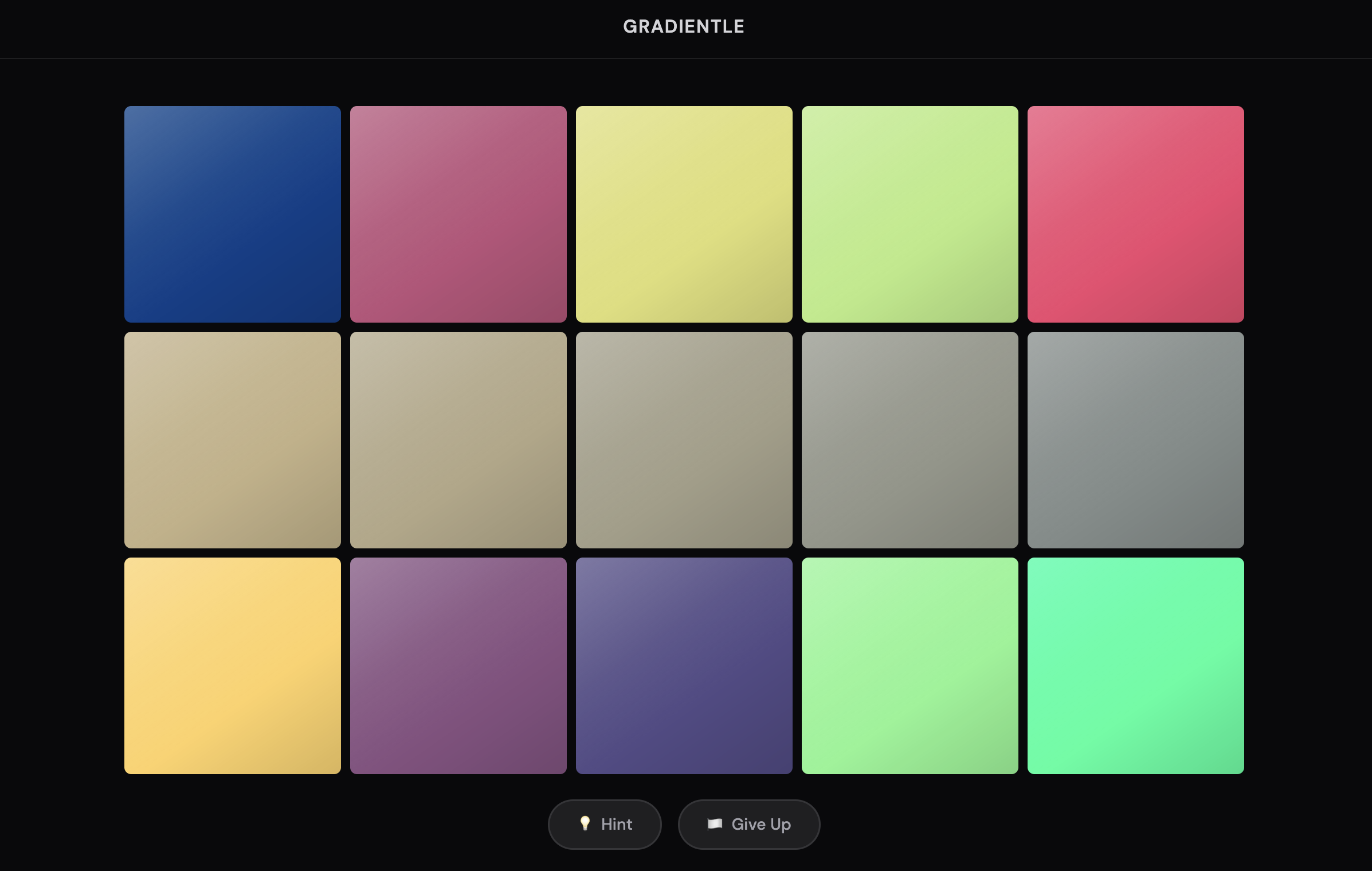 Screenshot of Gradientle