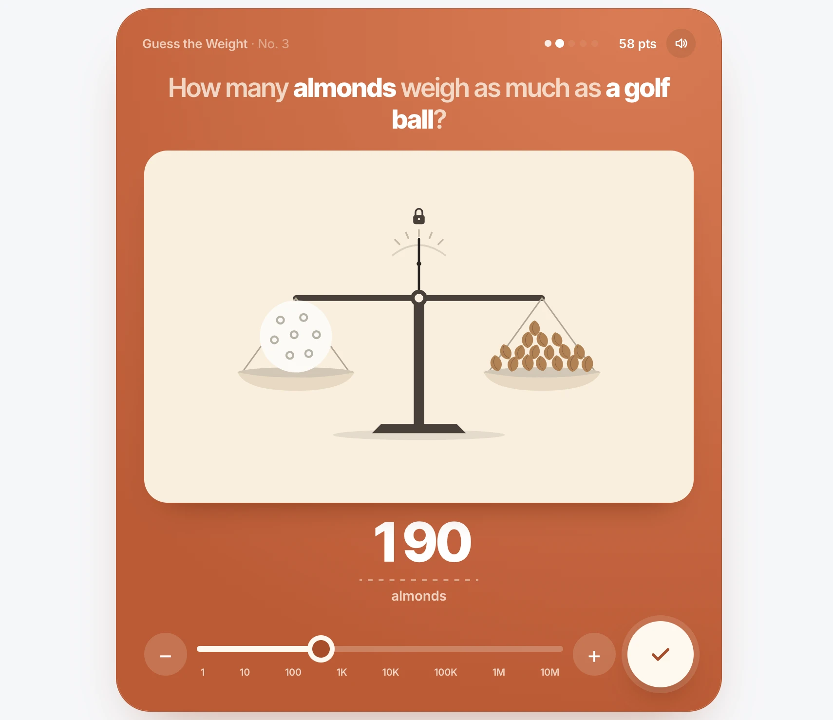 Screenshot of Guess the Weight
