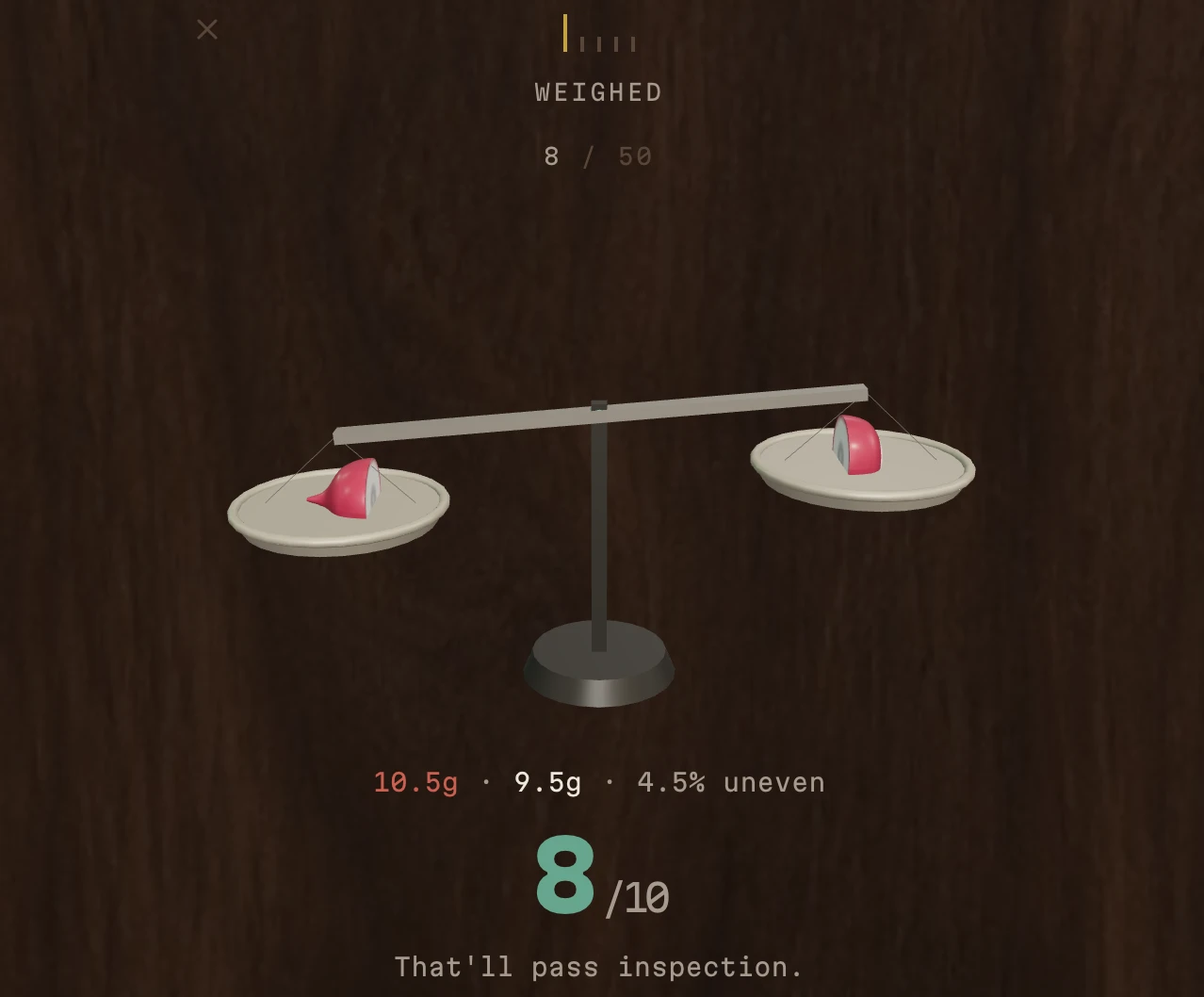 Screenshot of Halved