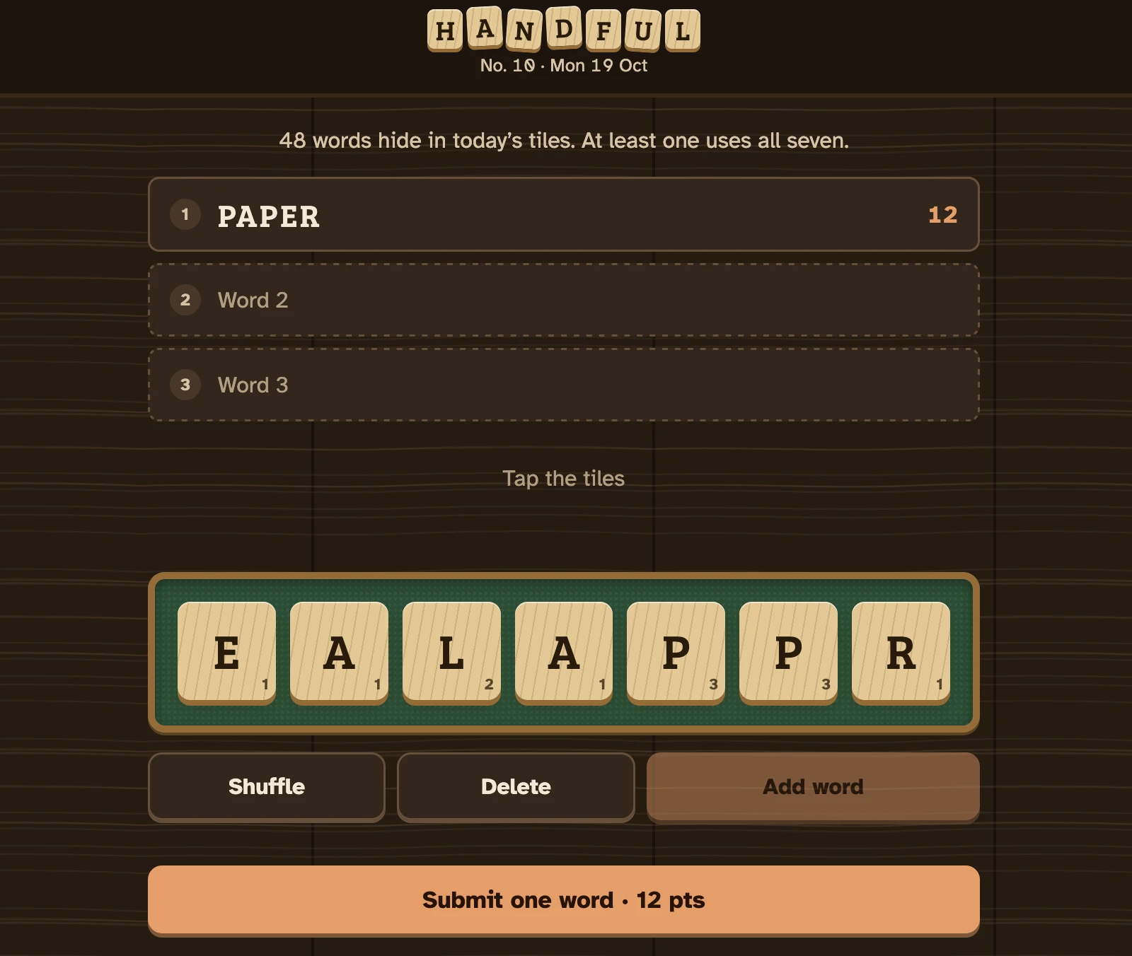 Screenshot of Handful