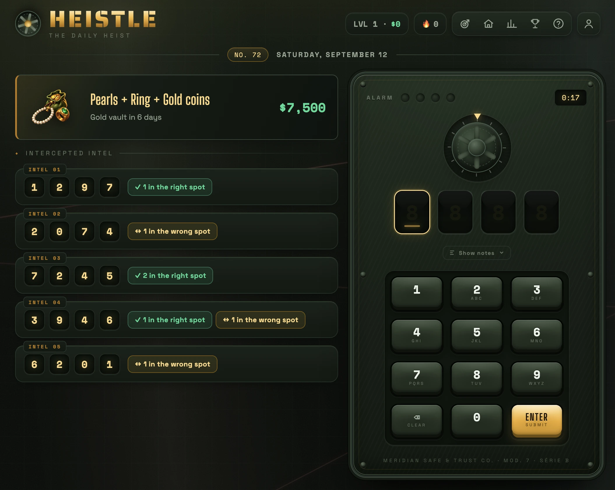 Screenshot of Heistle