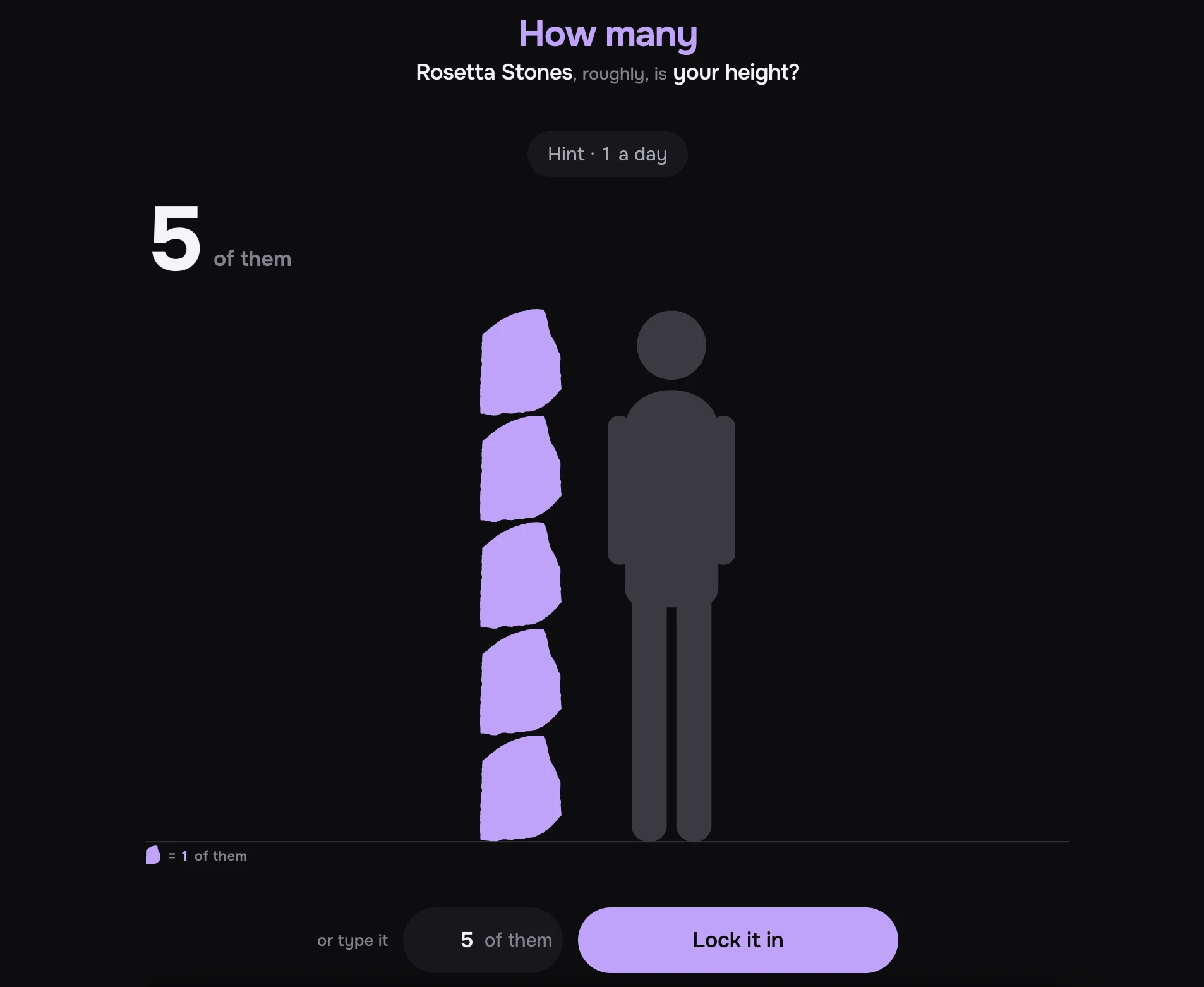 Screenshot of How many?