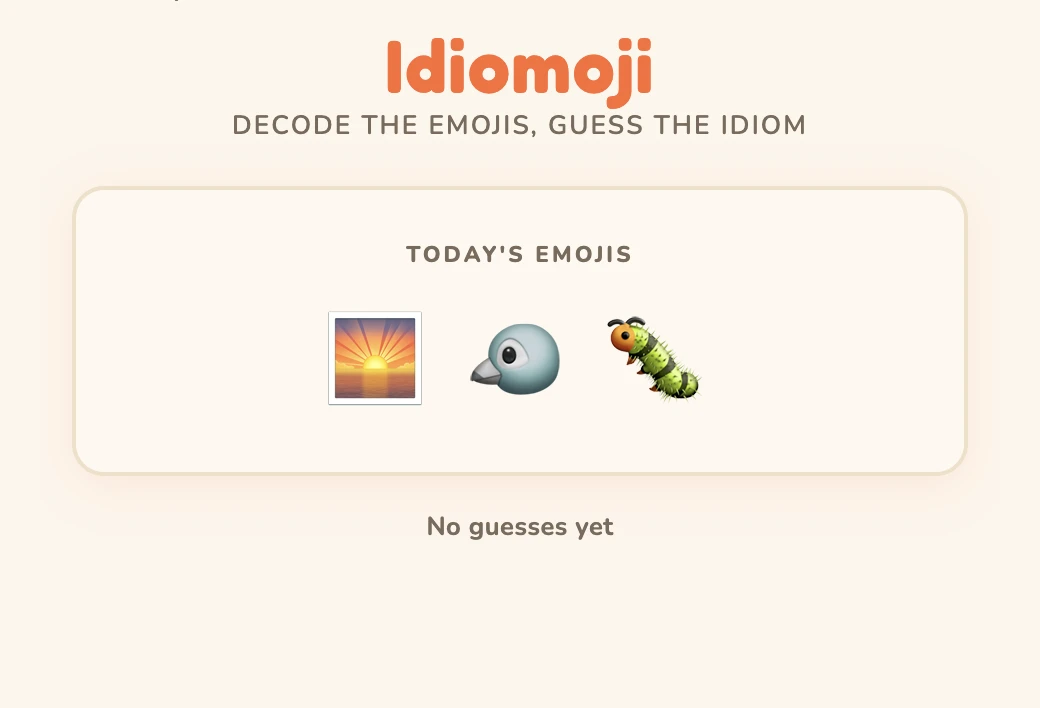Screenshot of Idiomoji