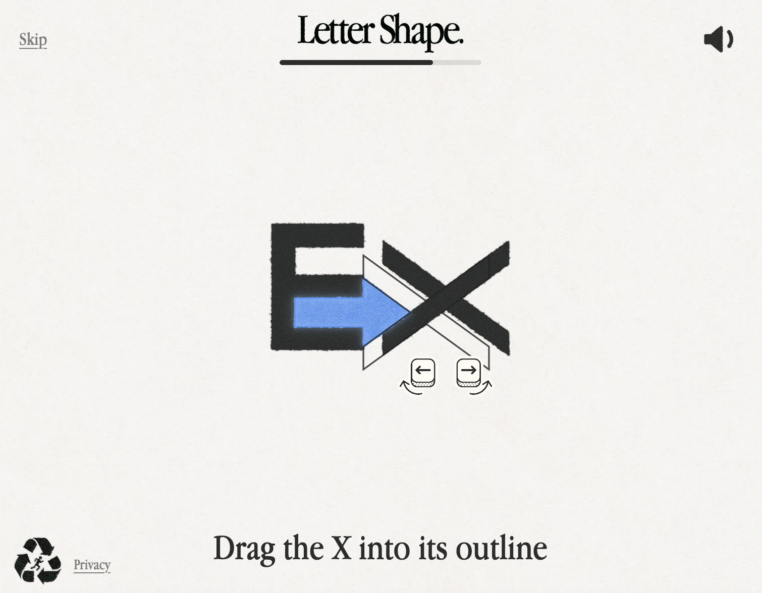 Screenshot of Letter Shape