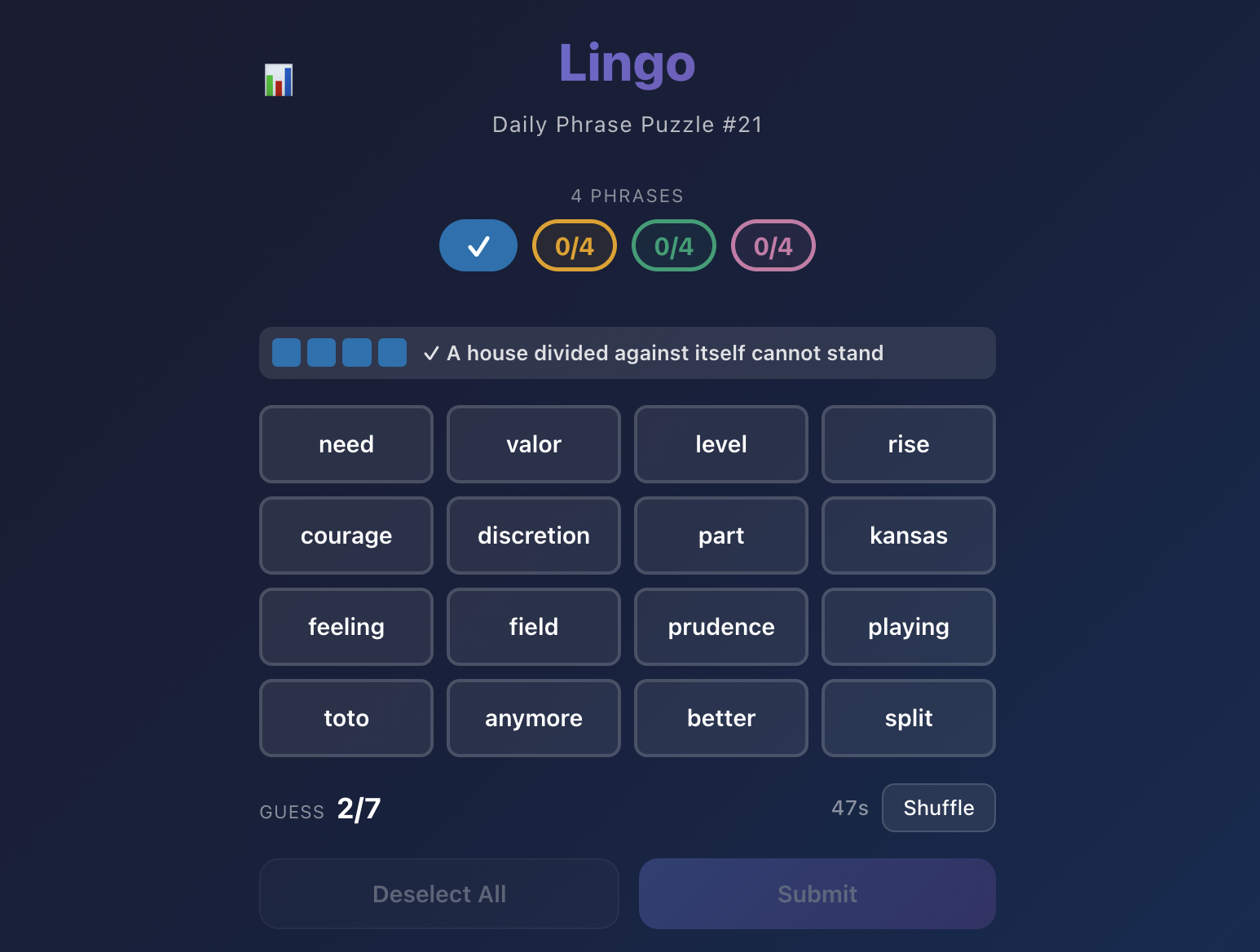 Screenshot of Lingo