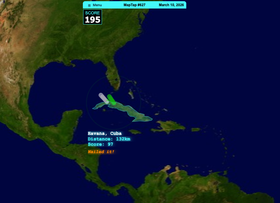 Screenshot of MapTap