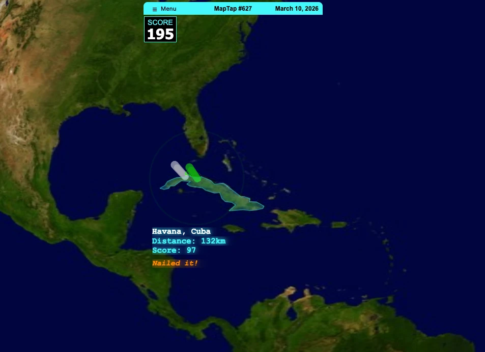 Screenshot of MapTap