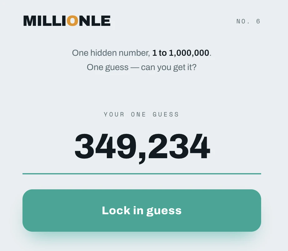 Screenshot of Millionle