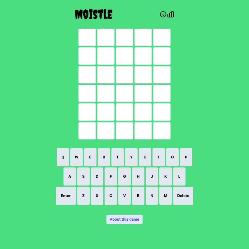 Screenshot of Moistle