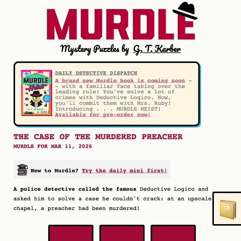 Screenshot of Murdle