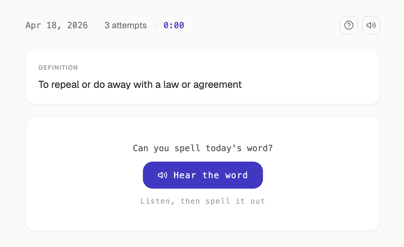 Screenshot of No Spell Check