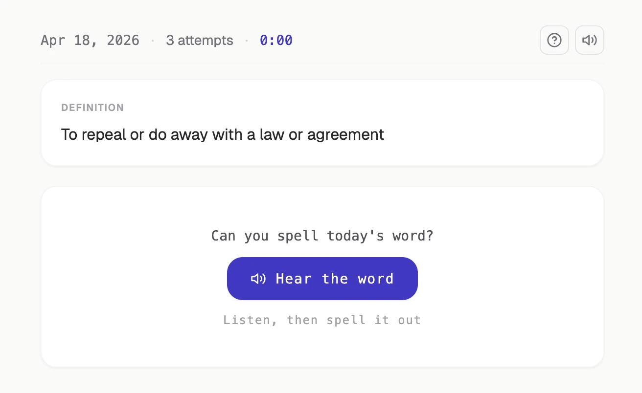 Screenshot of No Spell Check
